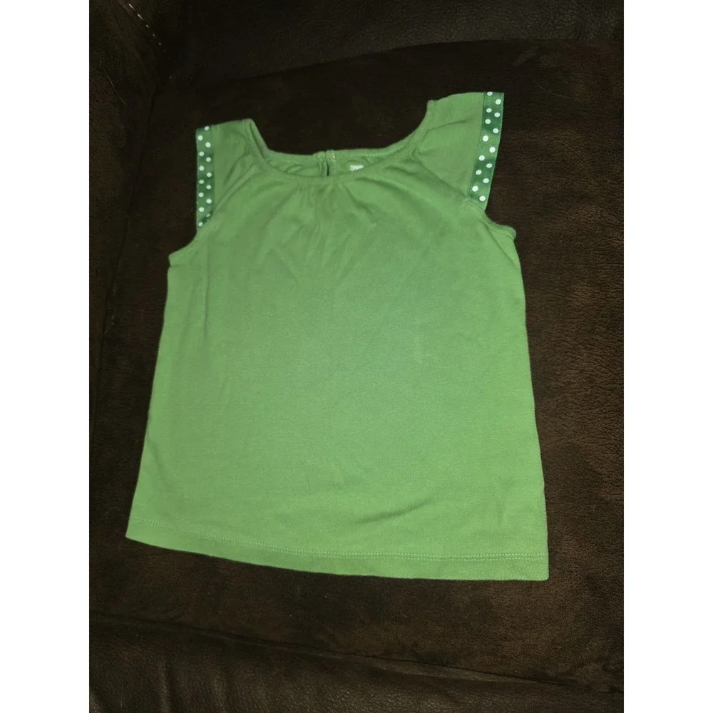Gymboree burst of spring green top size 4t floral‎ skirt size 4